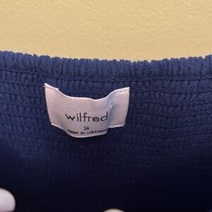 Wilfred Navy Blue Midi Dress